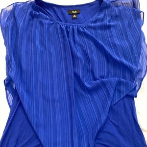 Blue dress blouse